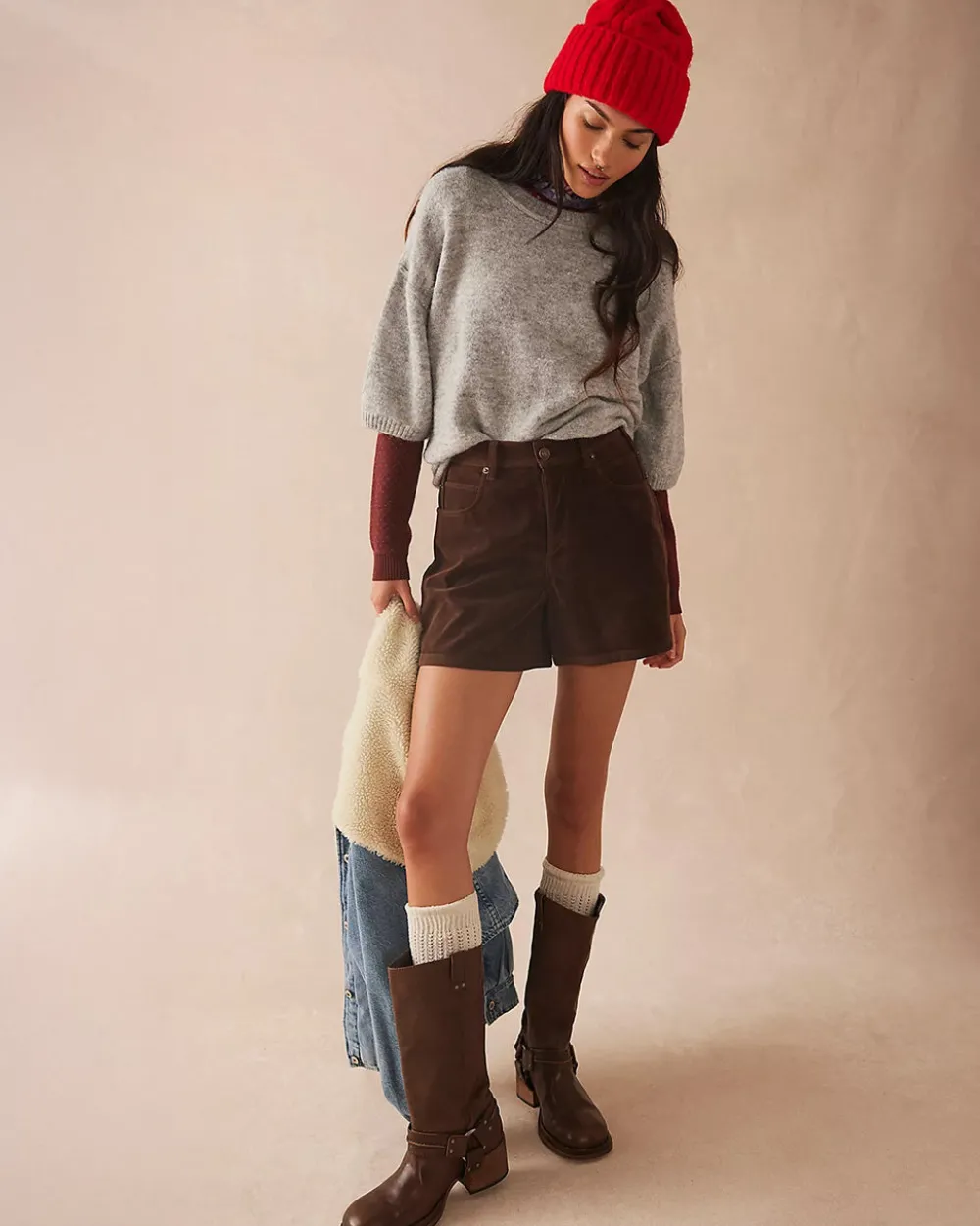 Free People Anok Harness Boot - Smoky Quartz Leather^ Shoes