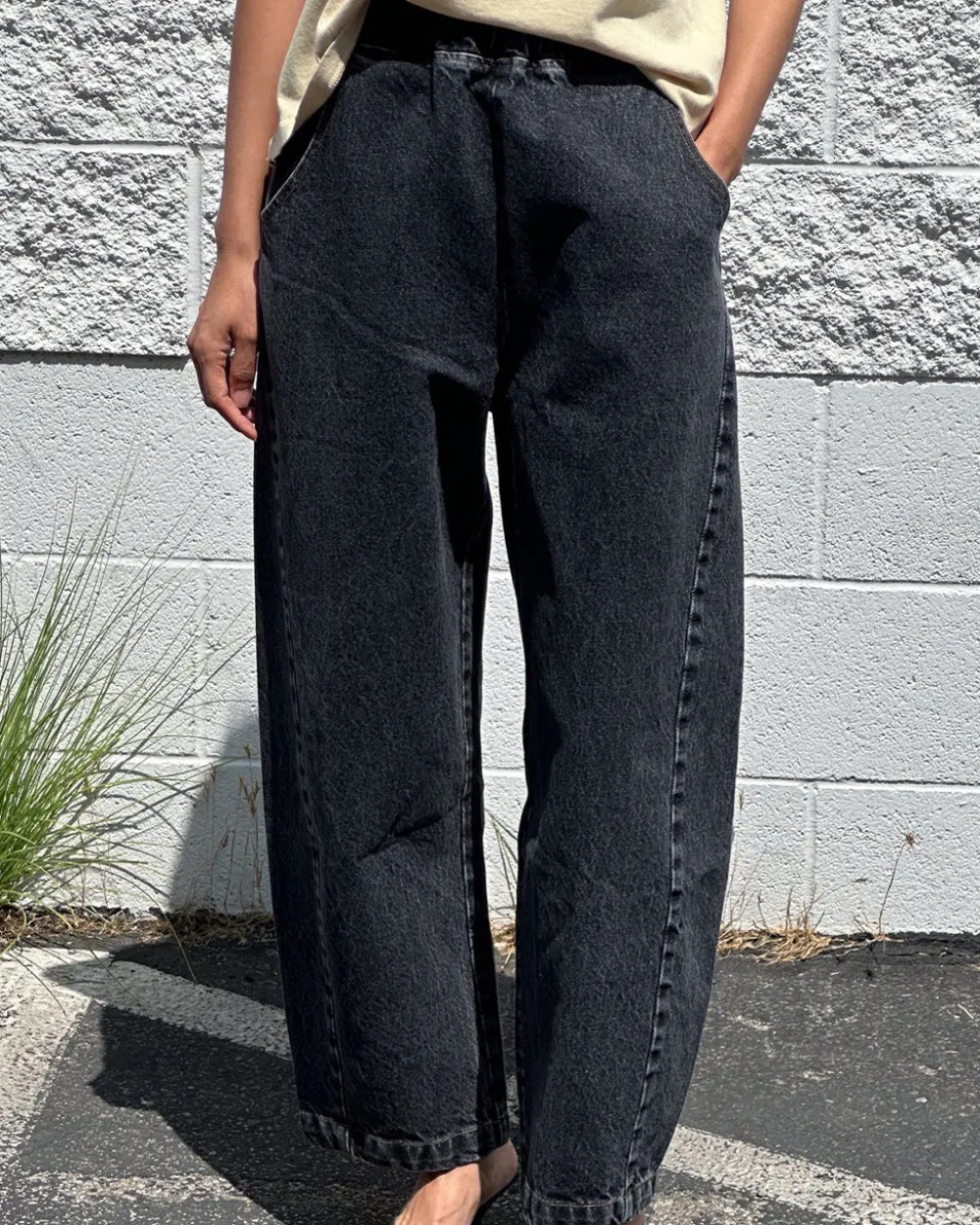 Le Bon Shoppe Arc Pants - Black Denim^ Bottoms