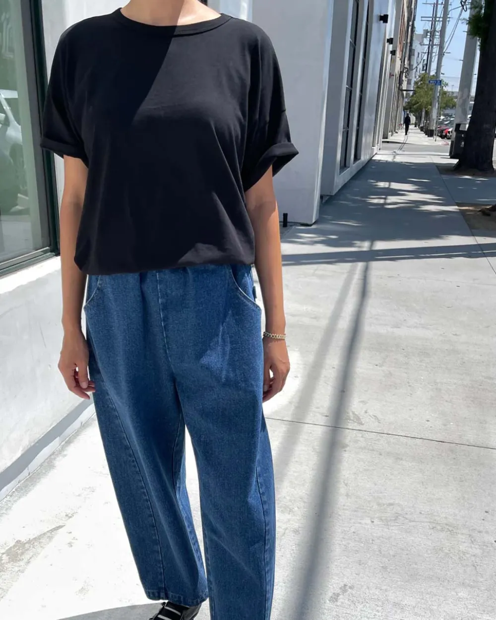 Le Bon Shoppe Arc Pants - Blue Denim^ Bottoms