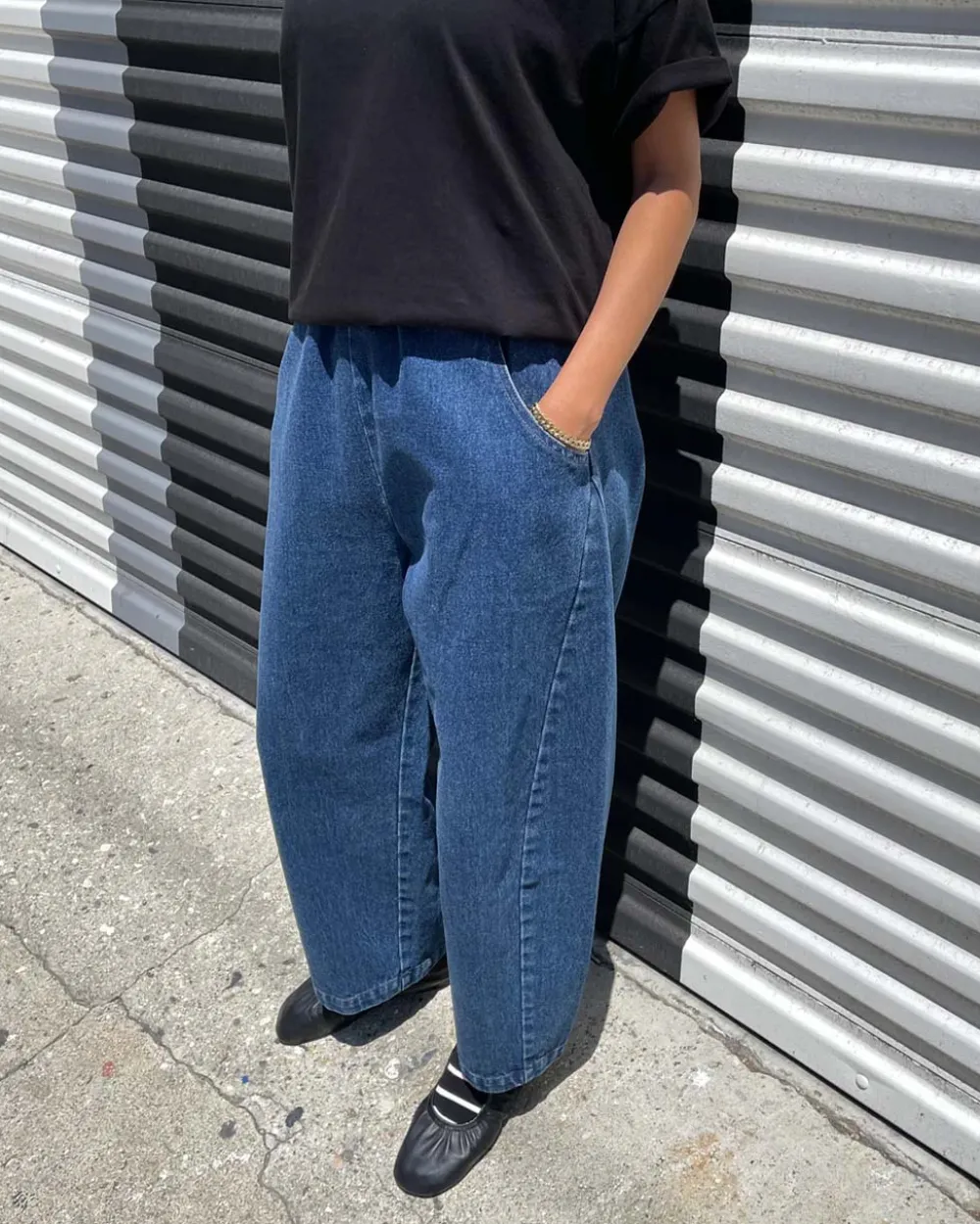 Le Bon Shoppe Arc Pants - Blue Denim^ Bottoms