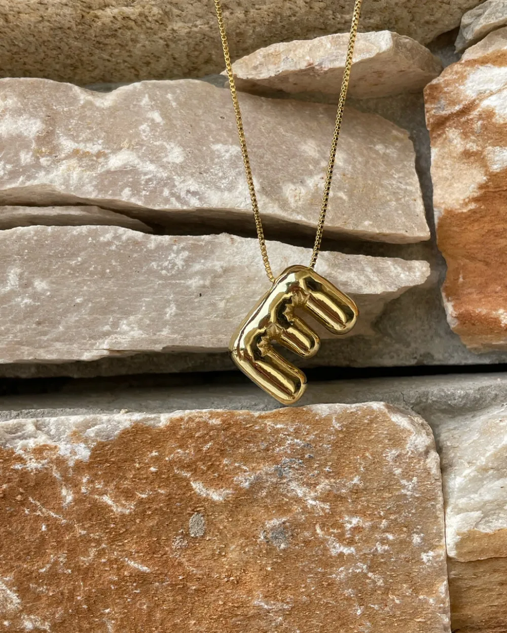 LA Blonde Balloon Initial Necklace^ Jewelry