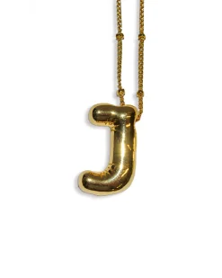 LA Blonde Balloon Initial Necklace^ Jewelry