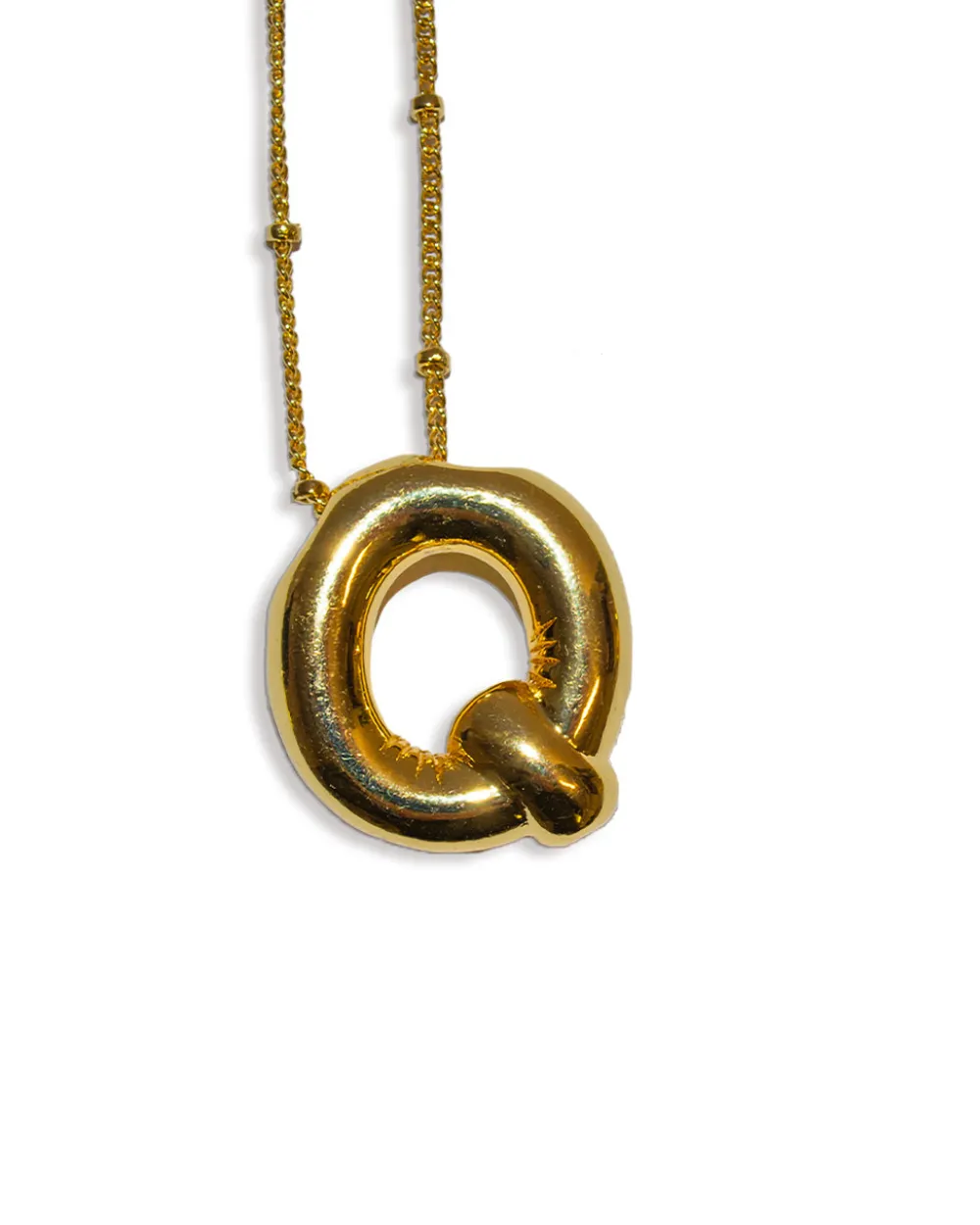 LA Blonde Balloon Initial Necklace^ Jewelry