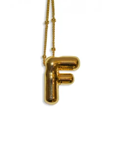 LA Blonde Balloon Initial Necklace^ Jewelry