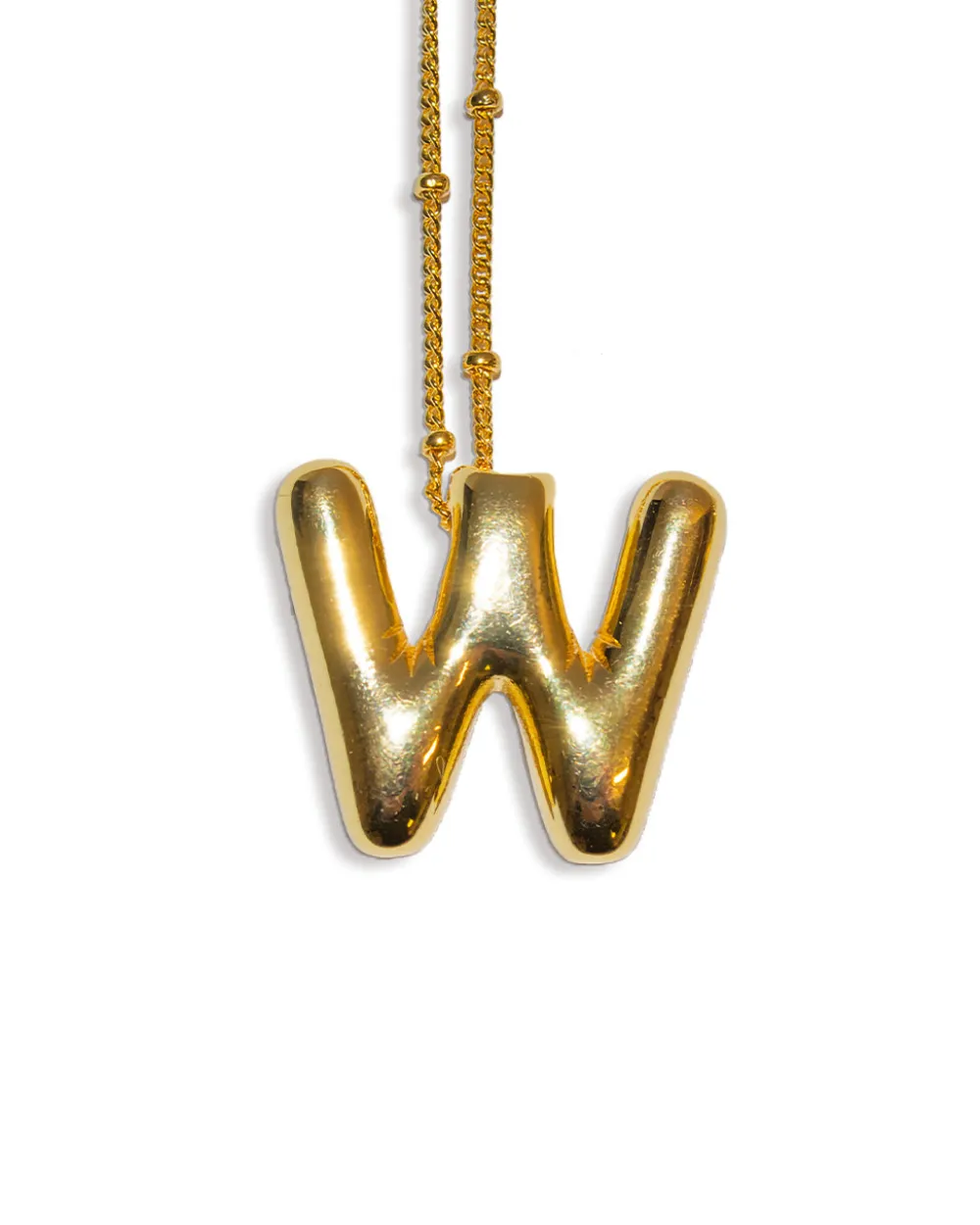 LA Blonde Balloon Initial Necklace^ Jewelry