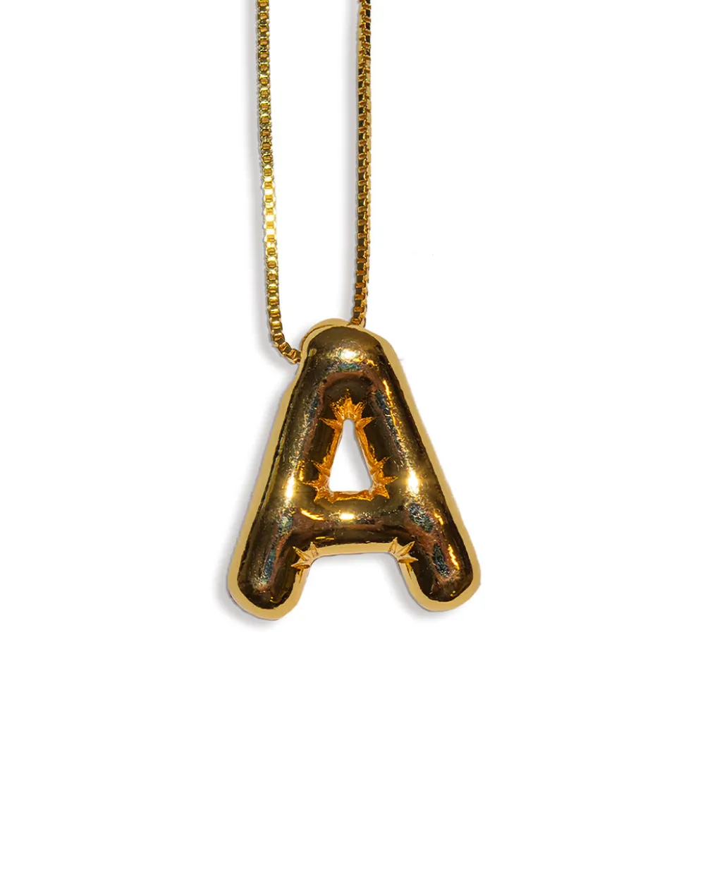 LA Blonde Balloon Initial Necklace^ Jewelry