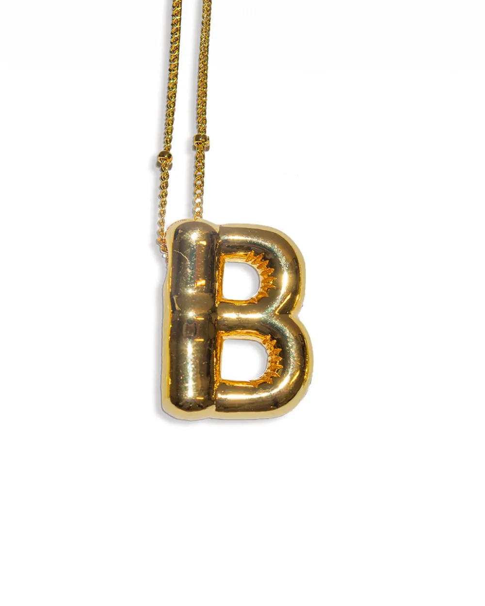 LA Blonde Balloon Initial Necklace^ Jewelry