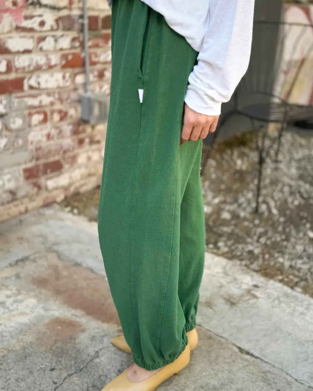 Le Bon Shoppe Balloon Pants - Moss Green^ Bottoms