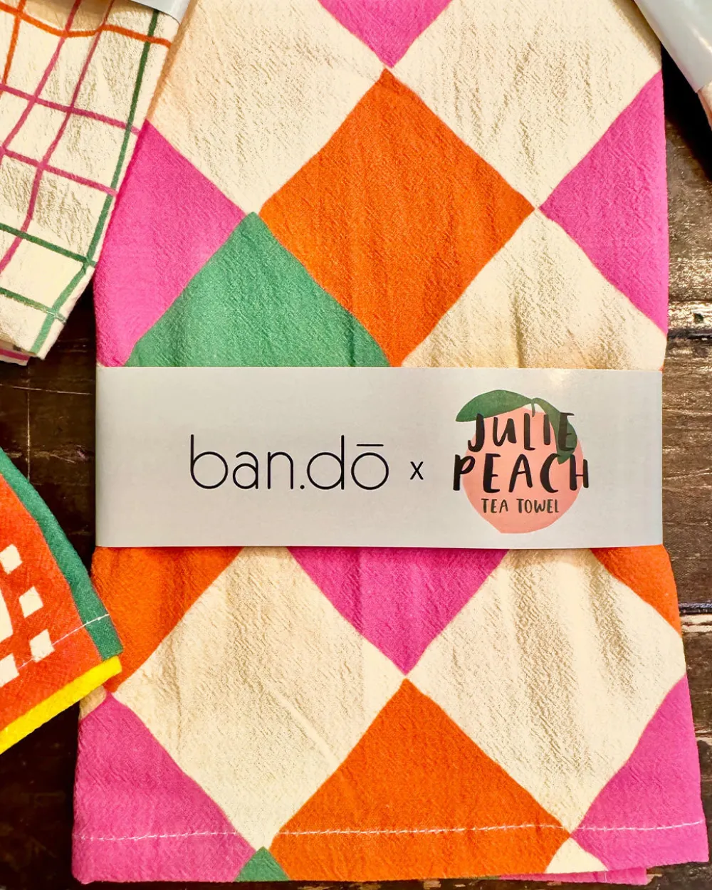 ban.do x Julie Peach ban.do Diamonds Tea Towel^ Kitchen + Bar