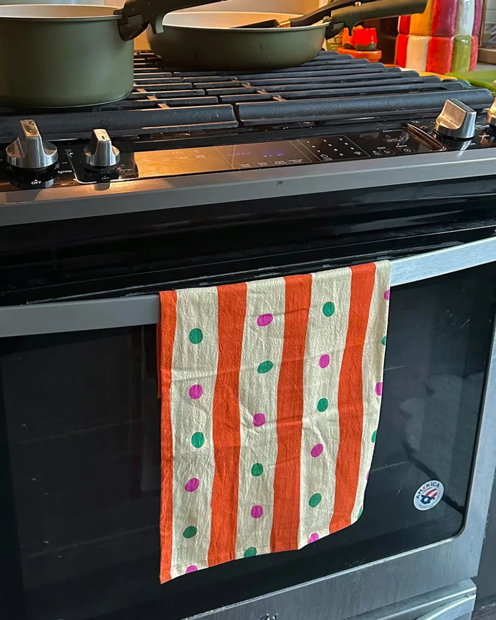 ban.do x Julie Peach ban.do Stripe Tea Towel^ Kitchen + Bar
