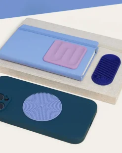 Speks Blue Slabs Silicone Sensory Stickers - Set of 3^ Stickers + Tape