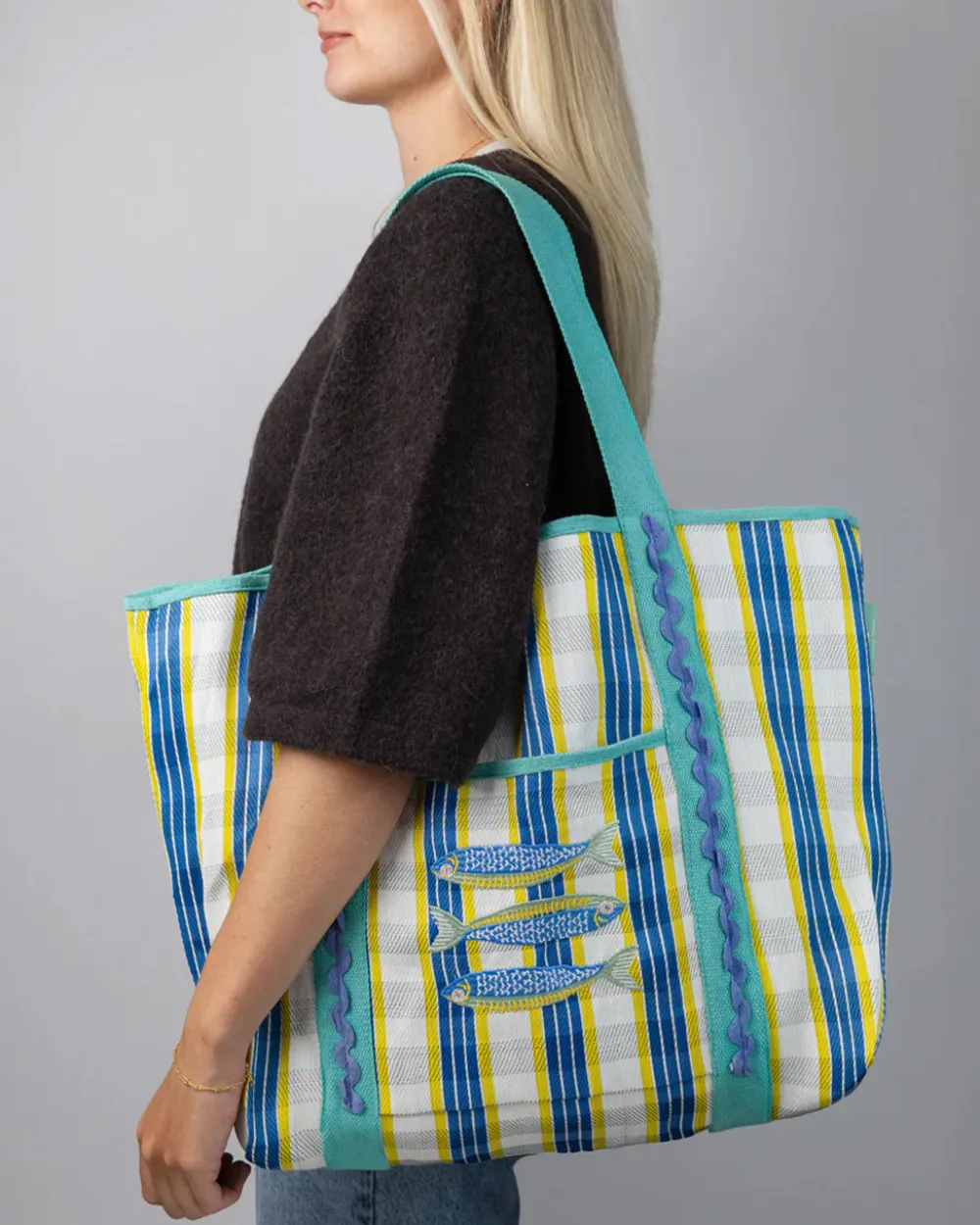Talking Tables USA Bon Appétit Recycled Plastic Tote Bag - Fish^ Bags
