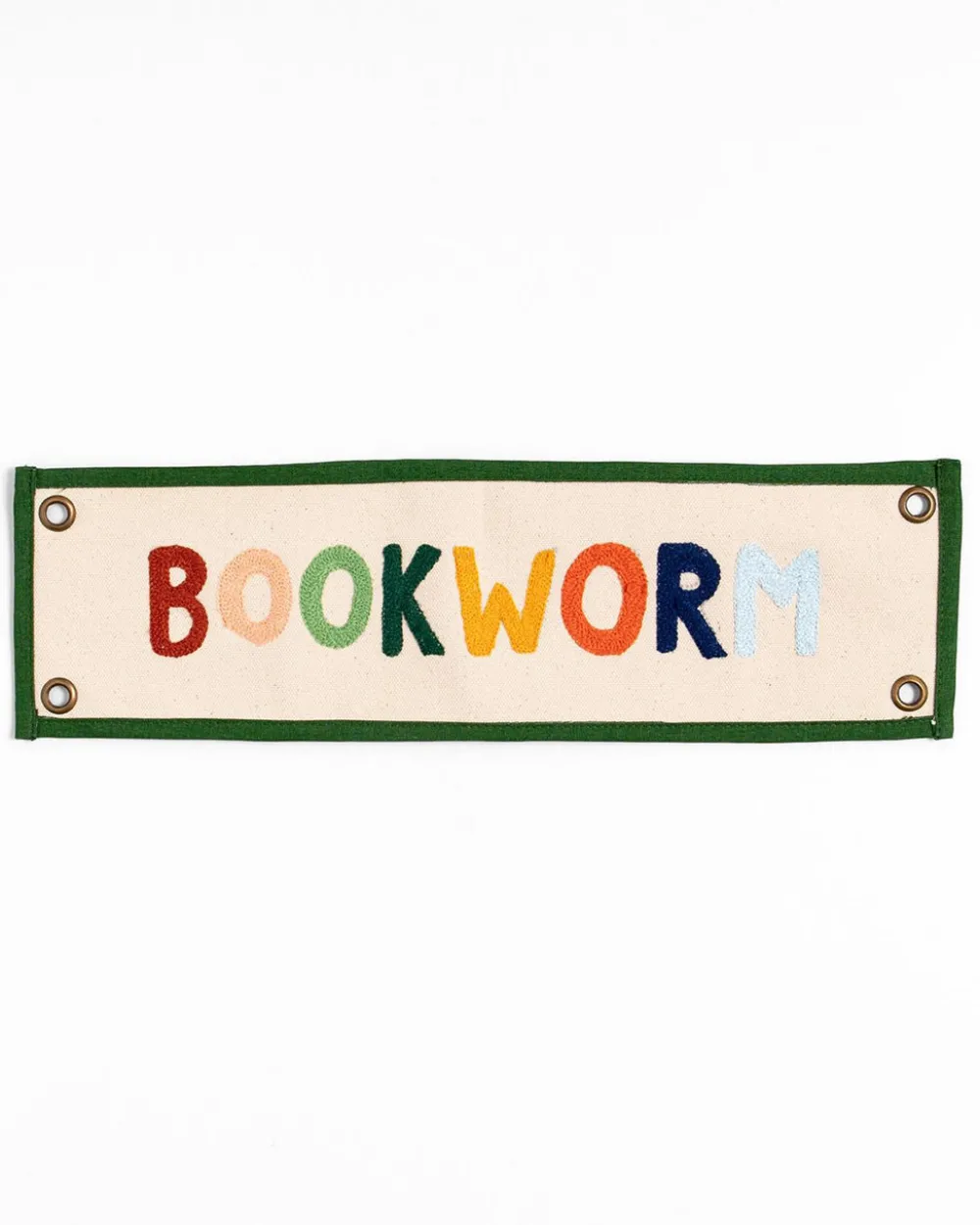 1canoe2 Bookworm Embroidered Canvas Banner^ Home + Décor