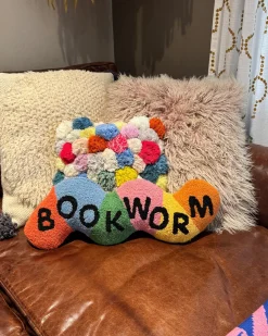ban.do x Peking Handicraft Bookworm Hook Pillow^ Home + Décor