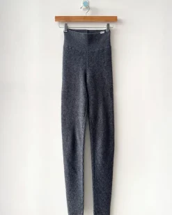 Le Bon Shoppe Cashmere Ribbed Leggings - Charcoal^ Bottoms