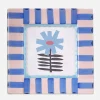 ChagoArt Ceramic Photo Frame - Blue Stripe^ Desk Accessories