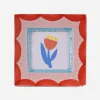 ChagoArt Ceramic Photo Frame - Red Scallop^ Desk Accessories