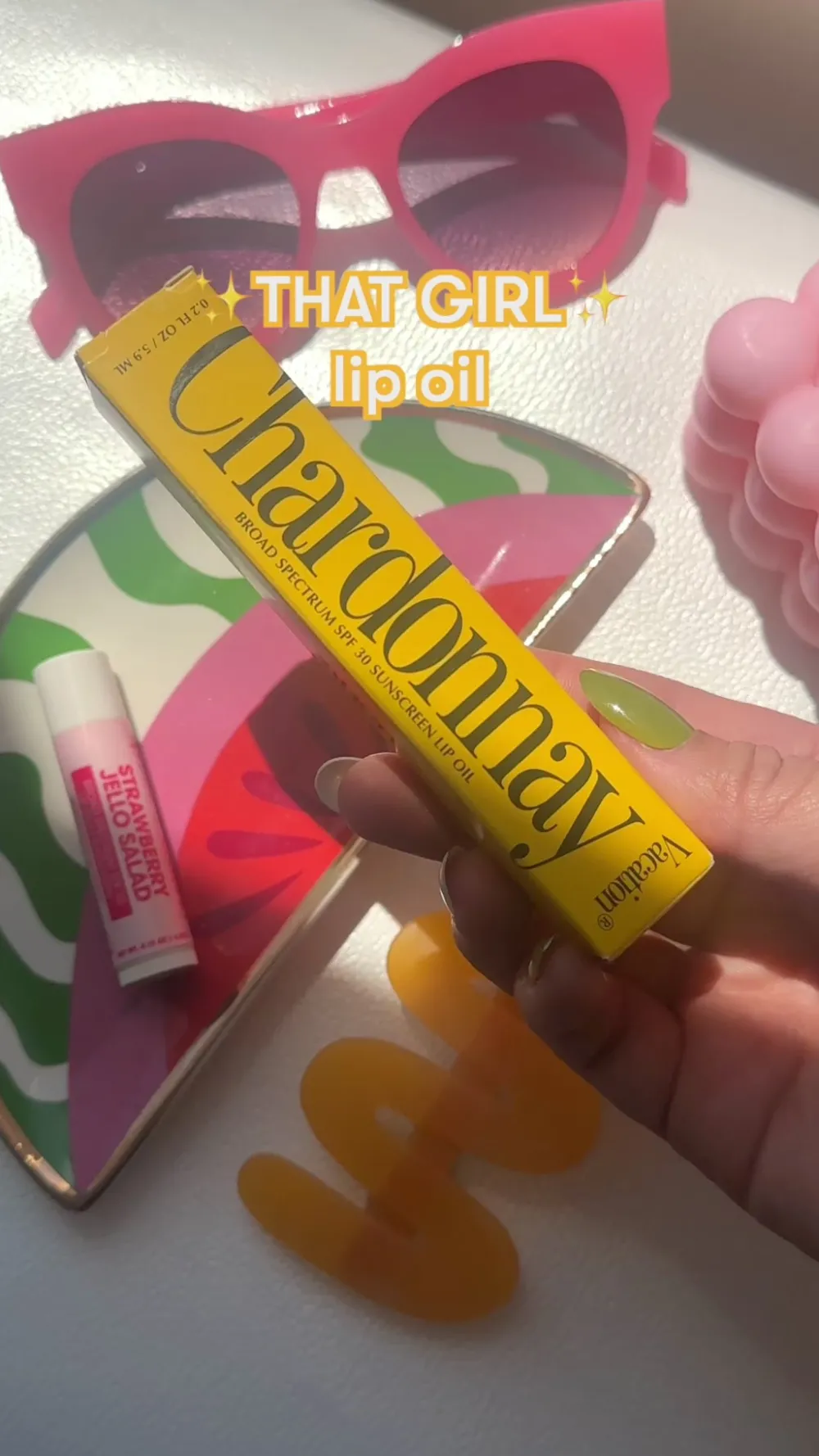 Vacation Sunscreen Chardonnay SPF 30 Lip Oil^ Bath + Body