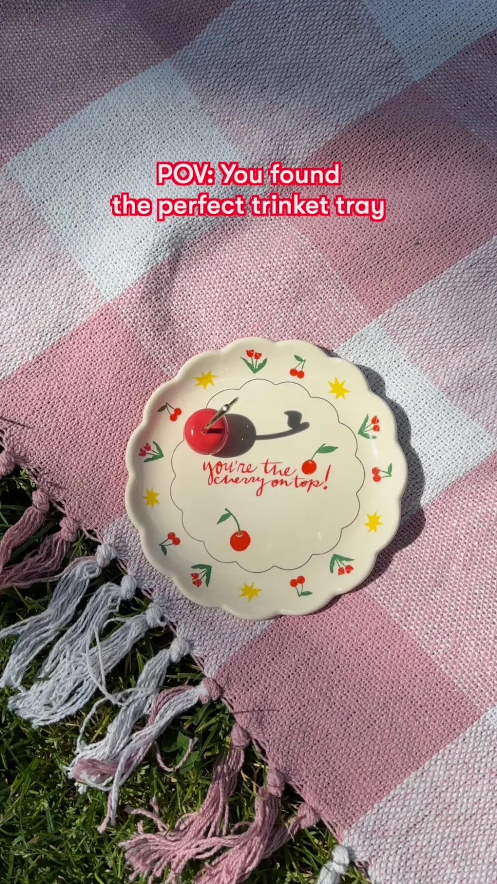 ban.do Cherry On Top Trinket Tray^ Desk Accessories|Home + Décor
