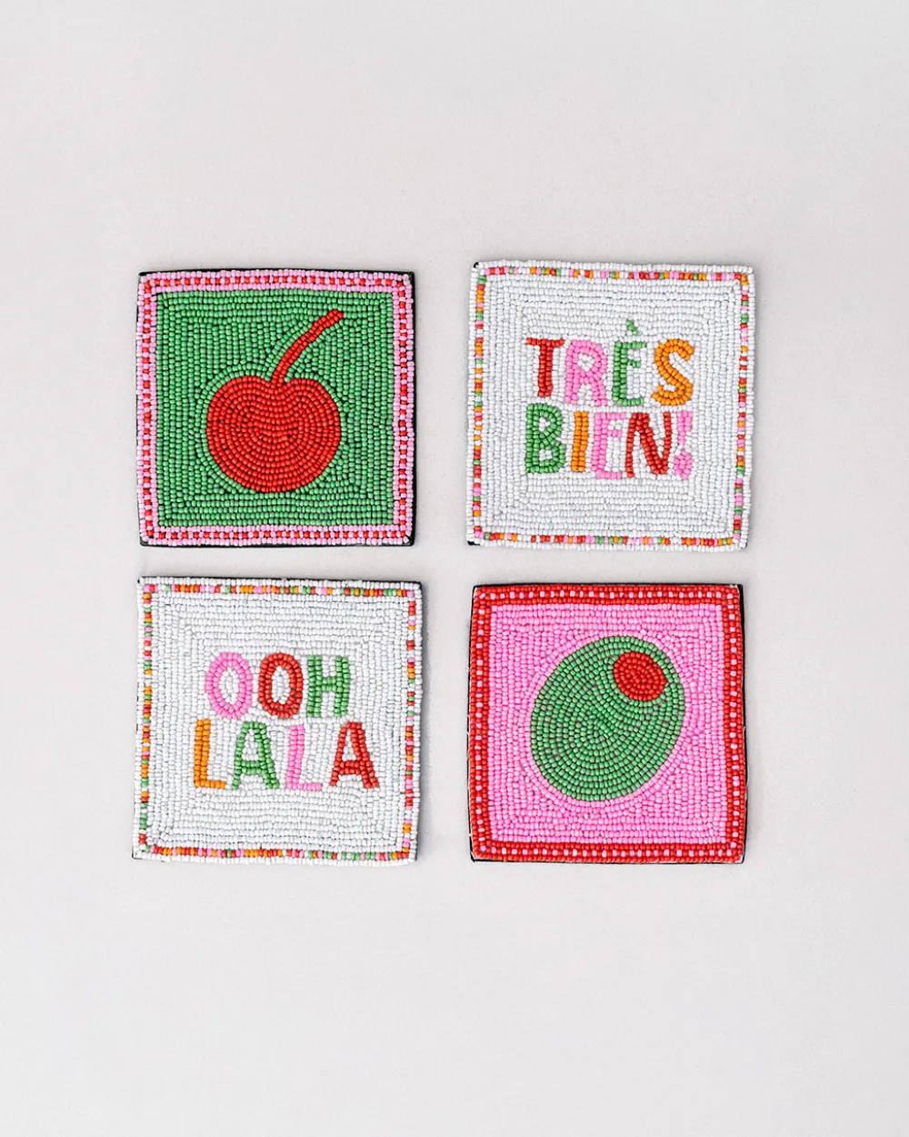 ban.do Cocktail Beaded Coaster Set^ Kitchen + Bar|Home + Décor