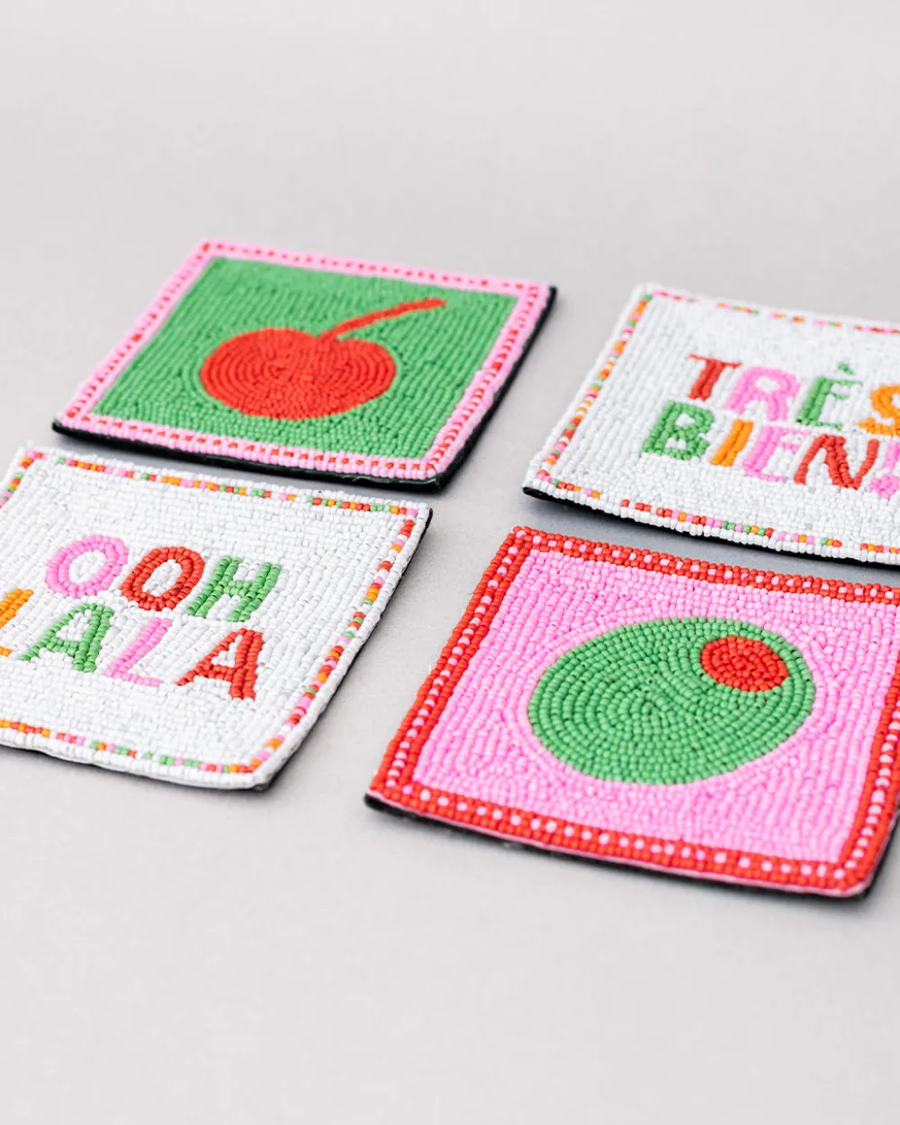 ban.do Cocktail Beaded Coaster Set^ Kitchen + Bar|Home + Décor