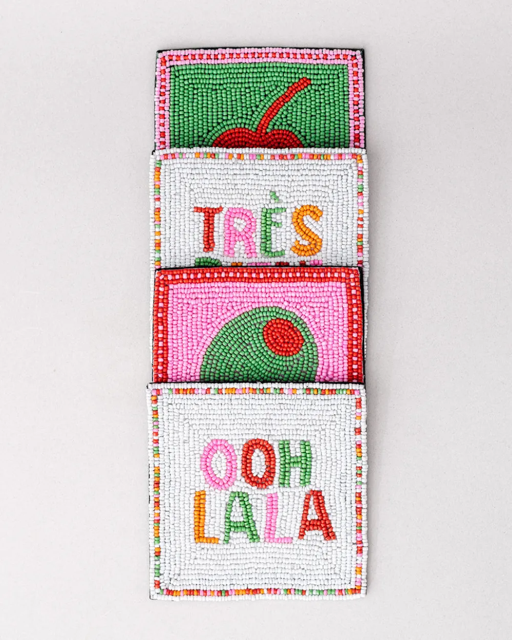 ban.do Cocktail Beaded Coaster Set^ Kitchen + Bar|Home + Décor
