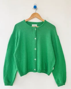 Le Bon Shoppe Cotton Leila Cardigan - Spring Green^ Sweaters