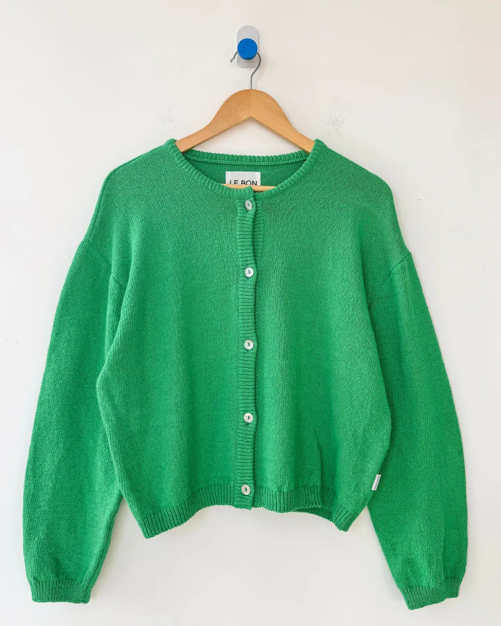 Le Bon Shoppe Cotton Leila Cardigan - Spring Green^ Sweaters