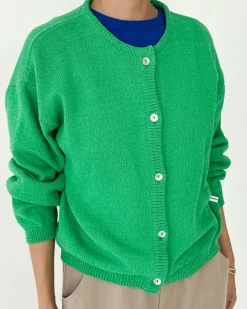 Le Bon Shoppe Cotton Leila Cardigan - Spring Green^ Sweaters