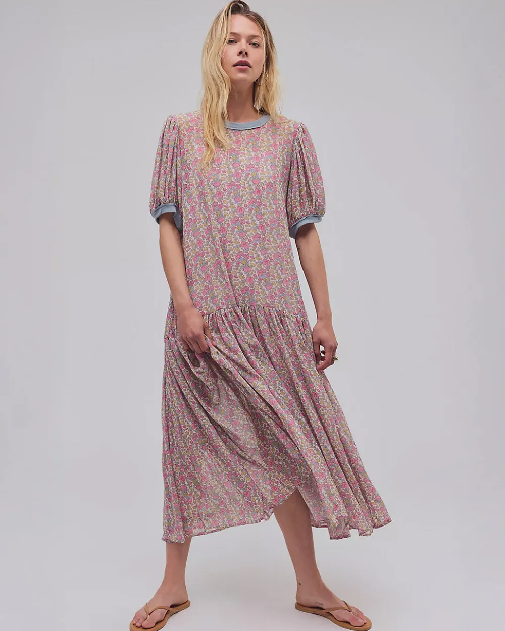 Free People Courtside Crush Maxi Dress - Blush Combo^ Dresses + Jumpsuits