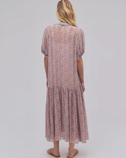 Free People Courtside Crush Maxi Dress - Blush Combo^ Dresses + Jumpsuits