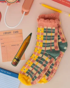 ban.do Cozy Grip Socks - Plaid^ Socks + Slippers