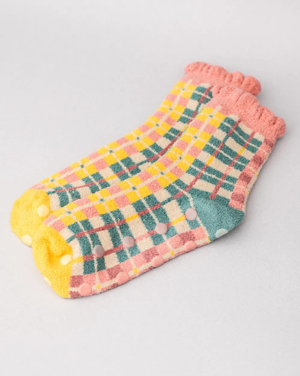 ban.do Cozy Grip Socks - Plaid^ Socks + Slippers