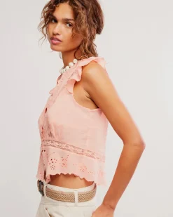 Free People Day Dreamer Top - Peachie Pie^ Tops