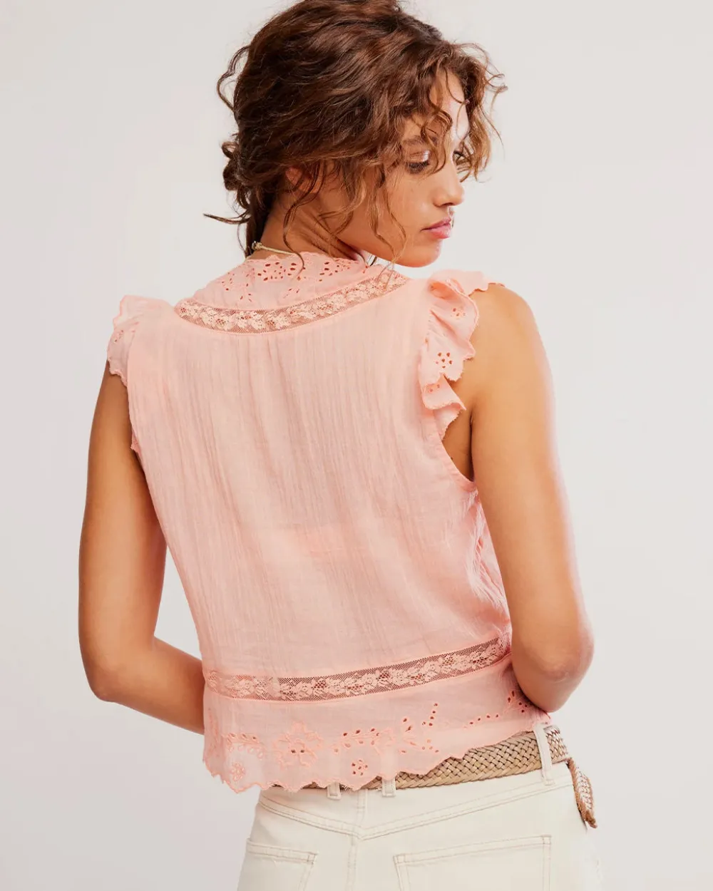 Free People Day Dreamer Top - Peachie Pie^ Tops