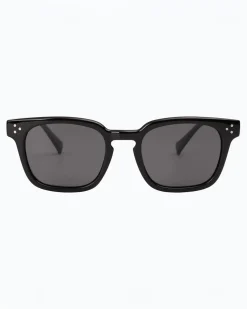 Jaxy Eyewear Diner Retro Polarized Square Sunglasses - Black^ Hats + Hair