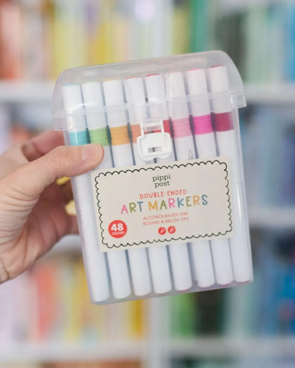 Pippi Post Dual Tip Art Markers Set^ Writing Supplies
