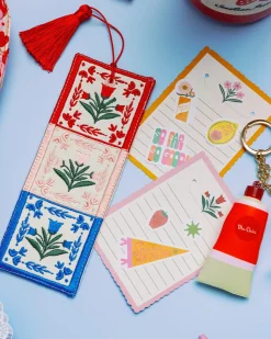 ban.do Embroidered Bookmark - Folk Floral^ Books