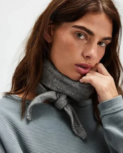 Free People Essential Triangle Scarf - Grey^ Scarves + Gloves