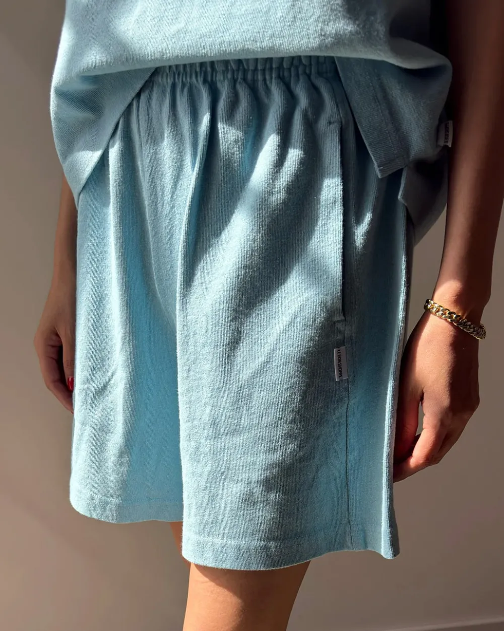 Le Bon Shoppe Flared Basketball Shorts - Sky Blue^ Bottoms
