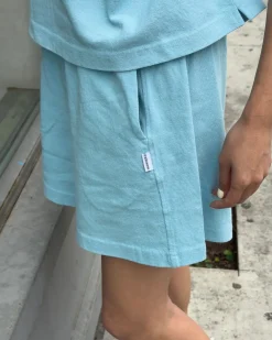 Le Bon Shoppe Flared Basketball Shorts - Sky Blue^ Bottoms