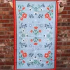 Modern Pastime Floral Print Tea Towel - Blue^ Kitchen + Bar