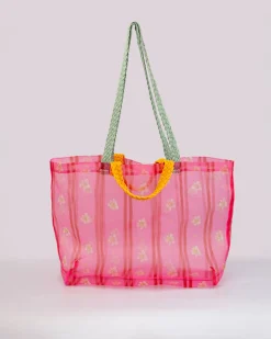 ban.do Floral Stripe Mesh Market Bag^ Bags