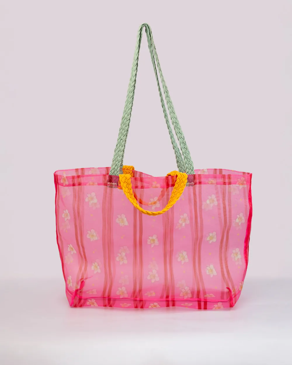 ban.do Floral Stripe Mesh Market Bag^ Bags