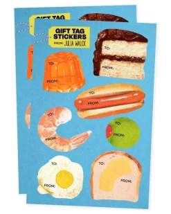 Julia Walck Foodie Gift Tag Stickers^ Games + Activities