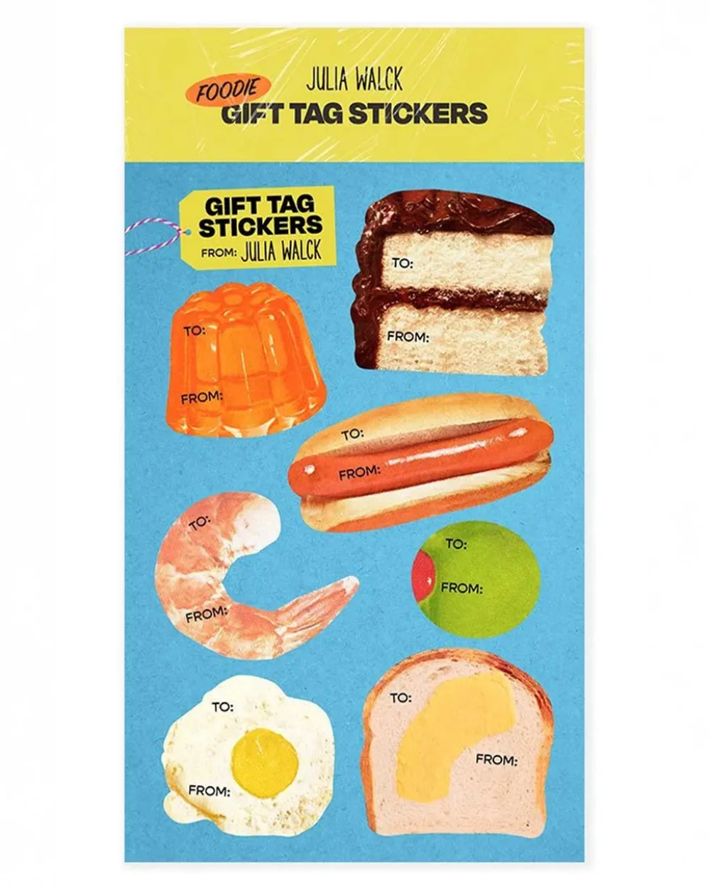Julia Walck Foodie Gift Tag Stickers^ Games + Activities