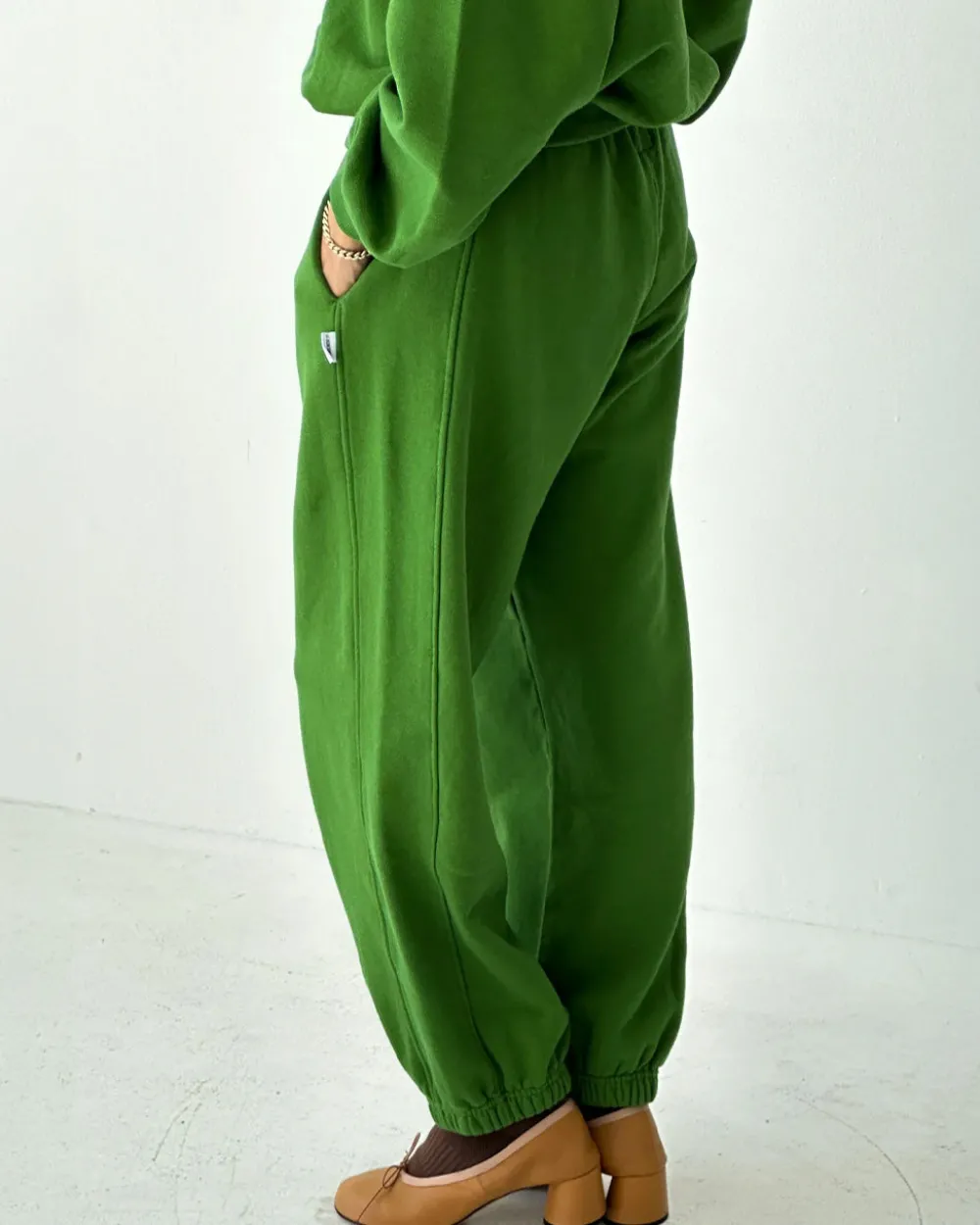 Le Bon Shoppe French Terry Balloon Pants - Avocado^ Bottoms