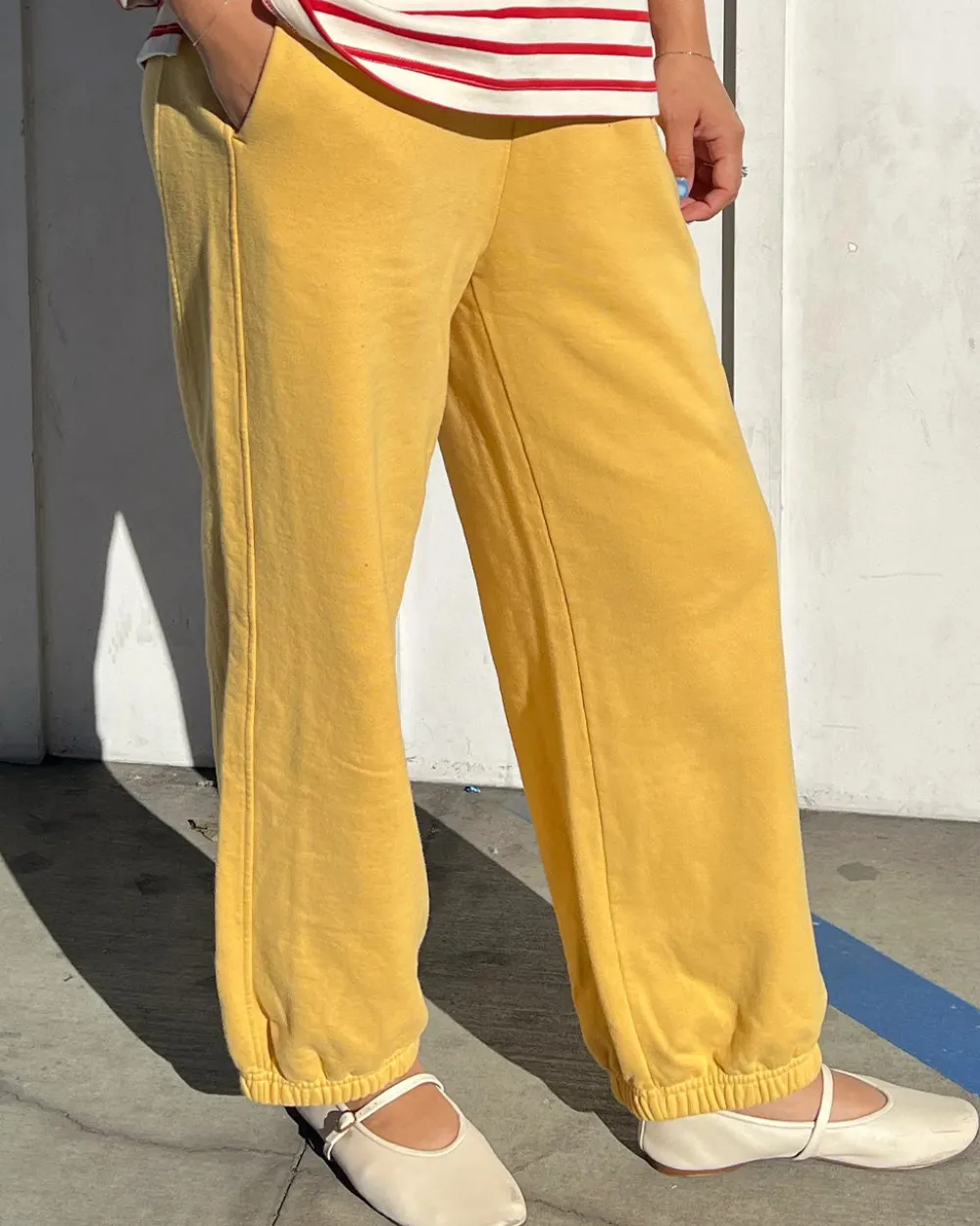 Le Bon Shoppe French Terry Balloon Pants - Deep Yellow^ Bottoms