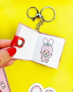Pipsticks Friends Forever Monchhichi Mini Stickerbook Keychain^ Travel Accessories