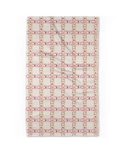 Geometry Fruits Plaid Tea Towel^ Kitchen + Bar